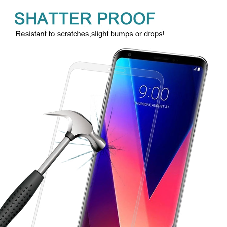 25 PCS 9H 3D Full Screen Tempered Glass Film for LG V30 (Transparent)