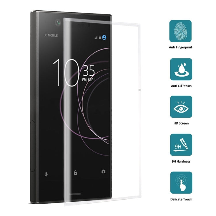 25 PCS 9H 3D Full Screen Tempered Glass Film for Sony Xperia XZ1 Compact (Transparent)