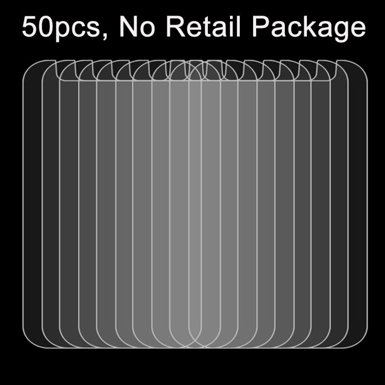 50 PCS 3.8 inch Mobile Phone 0.26mm 9H Surface Hardness 2.5D Explosion-proof Tempered Glass Film, No Retail Package