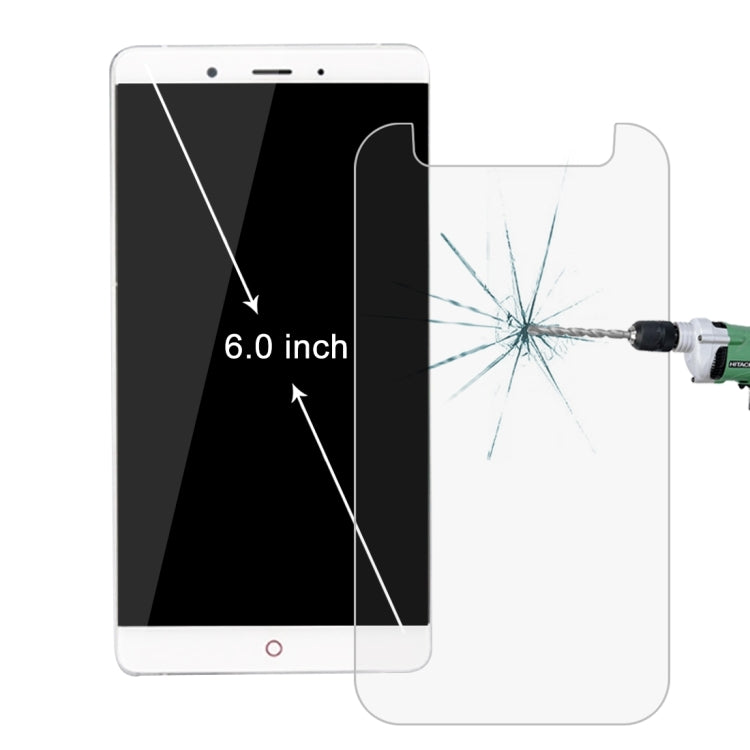50 PCS 6.0 inch Mobile Phone 0.26mm 9H Surface Hardness 2.5D Explosion-proof Tempered Glass Film, No Retail Package
