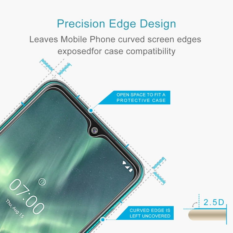For Nokia 7.2 2.5D Non-Full Screen Tempered Glass Film