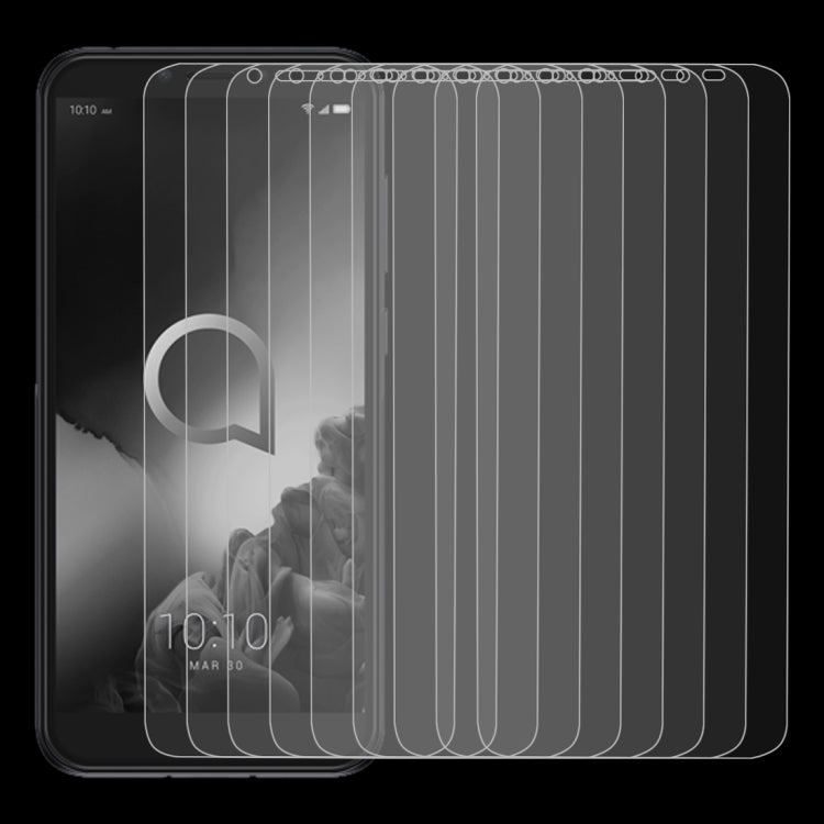 10 PCS For Alcatel 1S (2019) 2.5D Non-Full Screen Tempered Glass Film