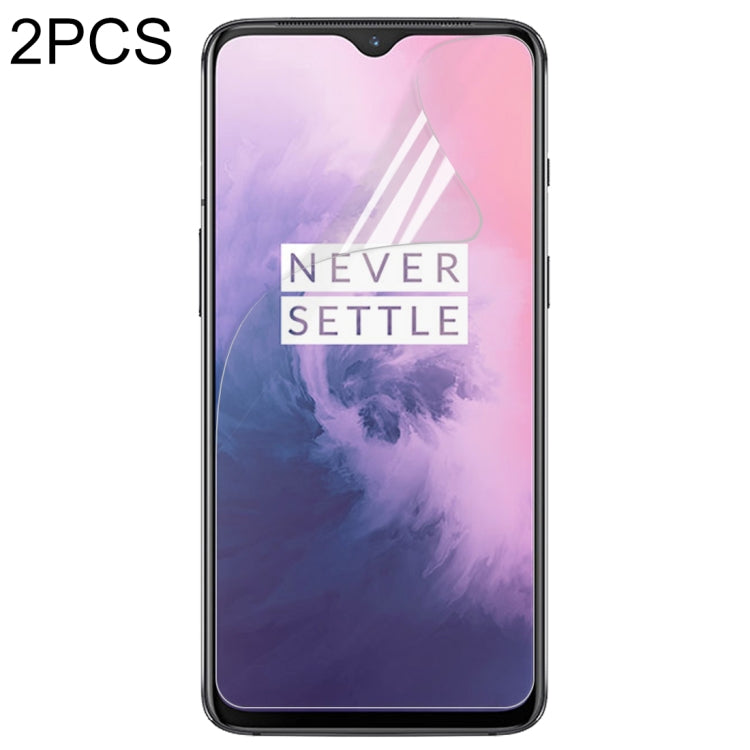 2 PCS 0.3mm TPU Full Screen Protection Soft film for Oneplus 7
