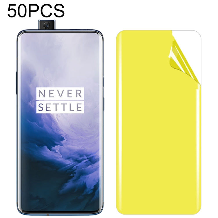 50 PCS Soft TPU Full Coverage Front Screen Protector for Oneplus 7 Pro
