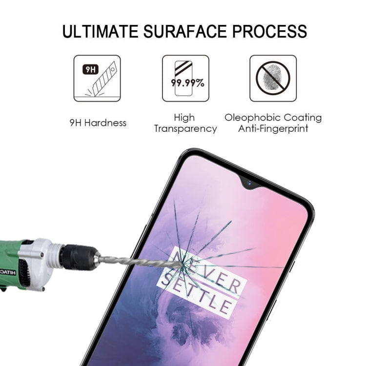 2 PCS 9H Full Screen Curved Edge Tempered Glass Film for OnePlus 7