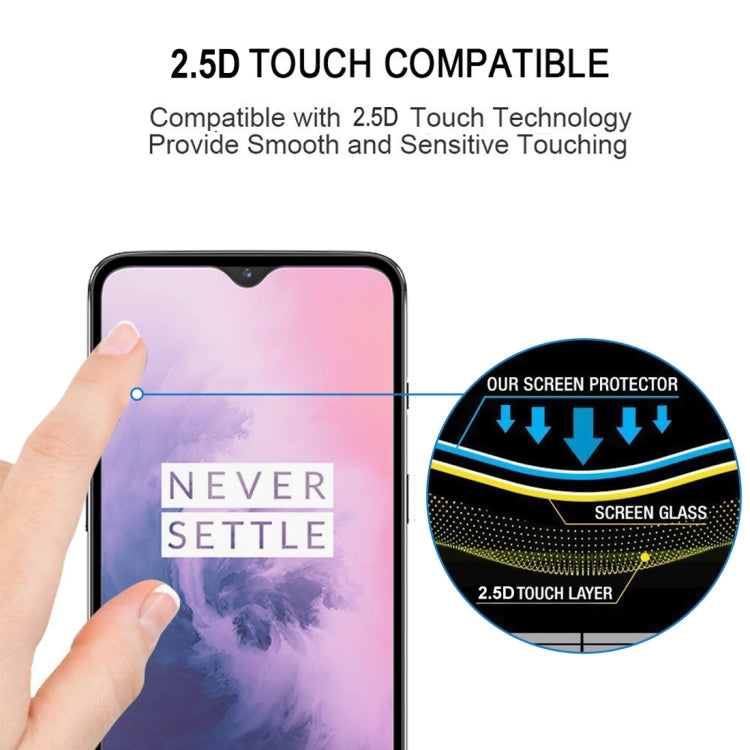 25 PCS 9H Full Screen Curved Edge Tempered Glass Film for OnePlus 7