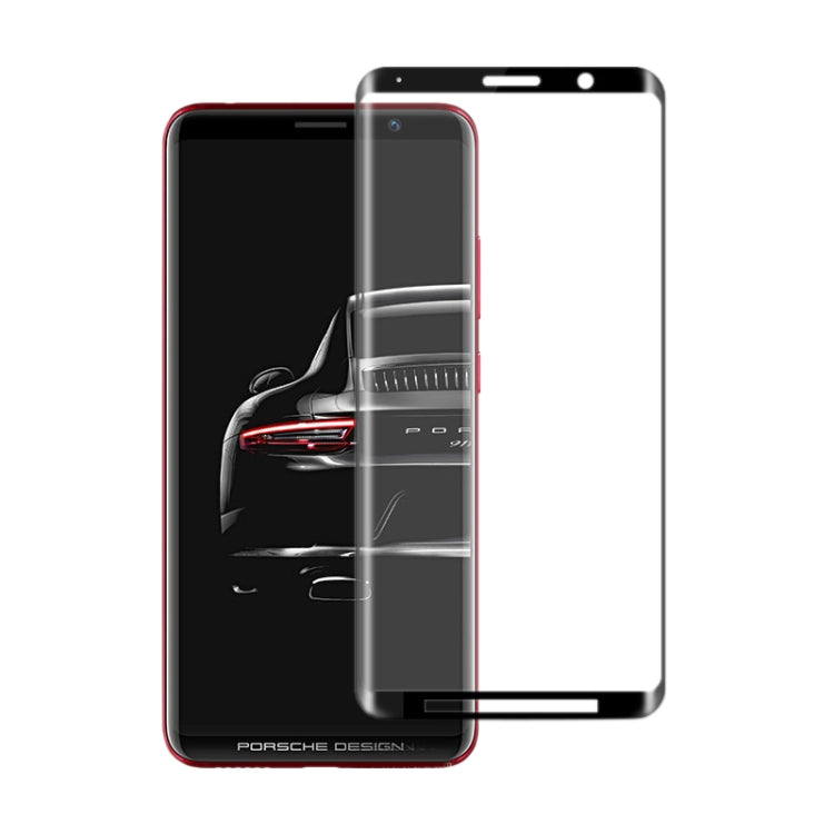 For Huawei Mate RS 0.3mm 9H Surface Hardness 3D Curved Edge Glue Curved Full Screen Tempered Glass Film(Black)