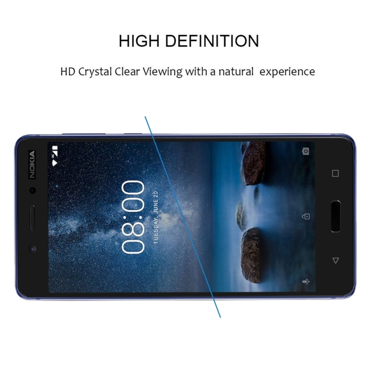 Full Glue Full Cover Screen Protector Tempered Glass film for Nokia 6