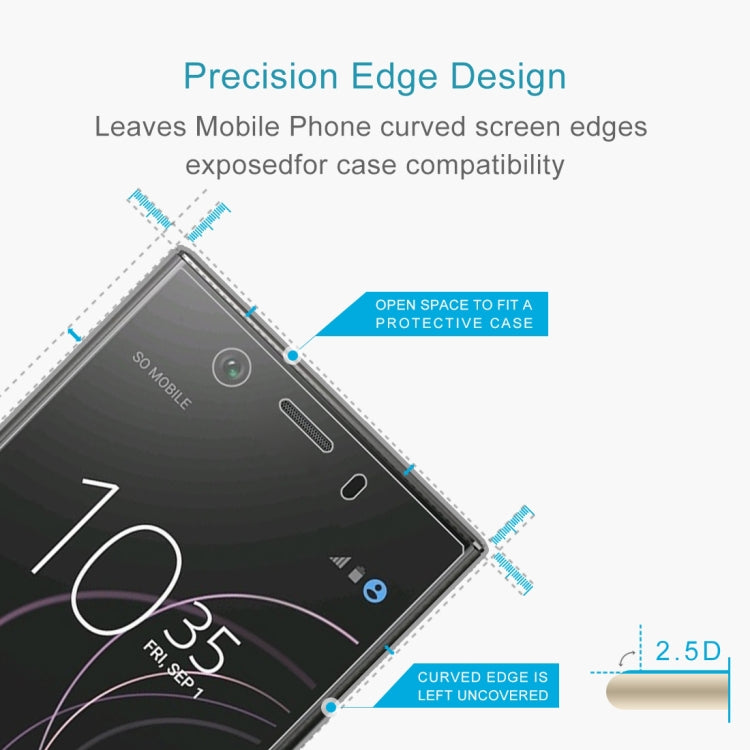 10 PCS 0.26mm 9H 2.5D Tempered Glass Film for Sony Xperia XZ1 Compact