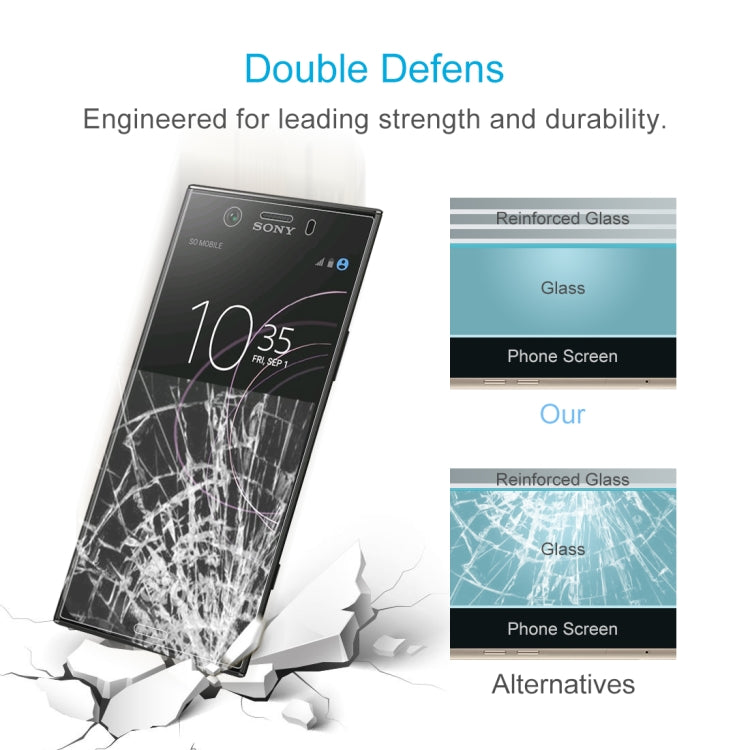50 PCS 0.26mm 9H 2.5D Tempered Glass Film for Sony Xperia XZ1 Compact