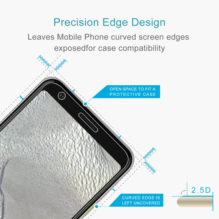 10 PCS 0.26mm 9H 2.5D Tempered Glass Film for Google Pixel 3 Lite
