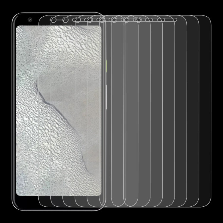 10 PCS 0.26mm 9H 2.5D Tempered Glass Film for Google Pixel 3 Lite
