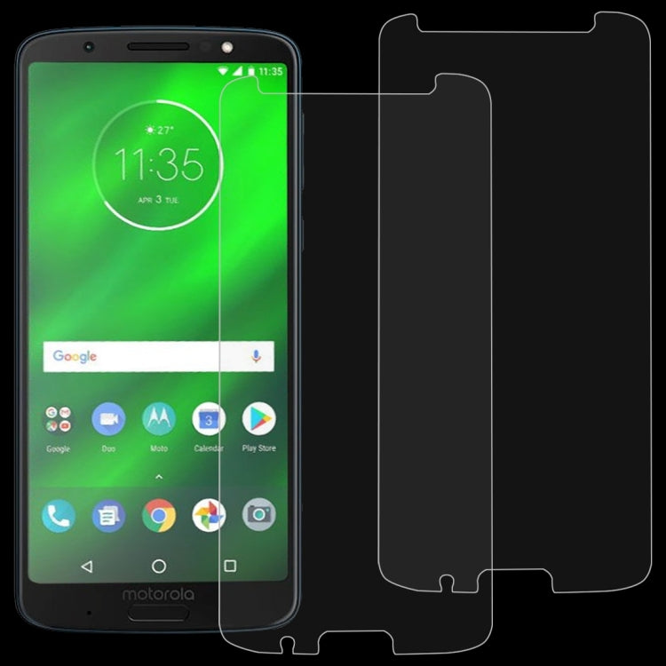2 PCS 0.26mm 9H 2.5D Tempered Glass Film for Motorola Moto G6 Plus