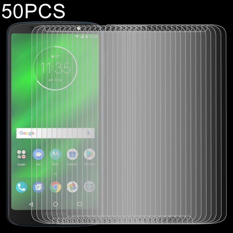 50 PCS 0.26mm 9H 2.5D Tempered Glass Film for Motorola Moto G6 Plus