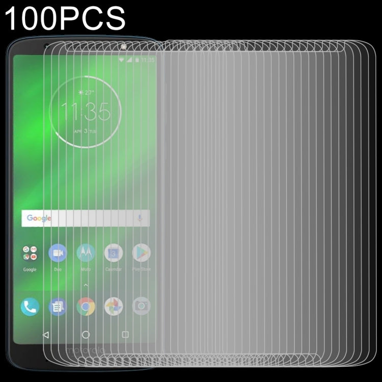 100 PCS 0.26mm 9H 2.5D Tempered Glass Film for Motorola Moto G6 Plus
