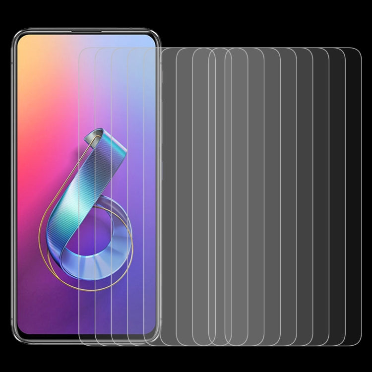 10 PCS 0.26mm 9H 2.5D Tempered Glass Film for Asus Zenfone 6 ZS630KL