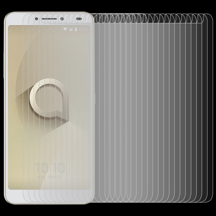 50 PCS 0.26mm 9H 2.5D Tempered Glass Film for Alcatel 3V