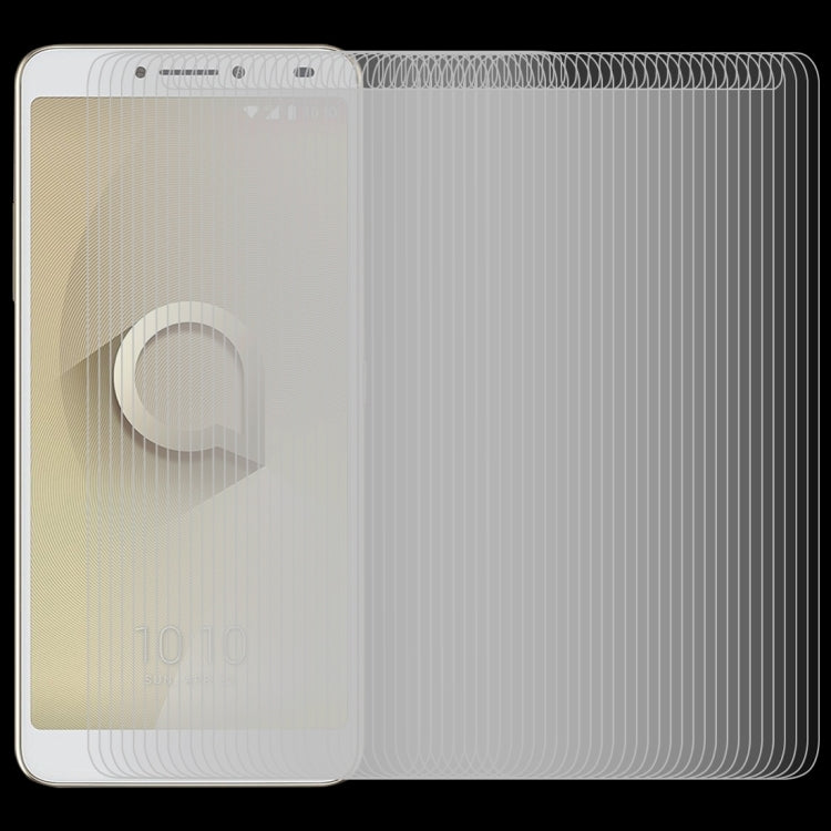 100 PCS0.26mm 9H 2.5D Tempered Glass Film for Alcatel 3V