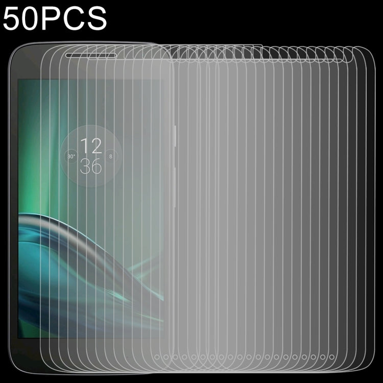 50 PCS 0.26mm 9H 2.5D Tempered Glass Film for Motorola Moto G4 Play