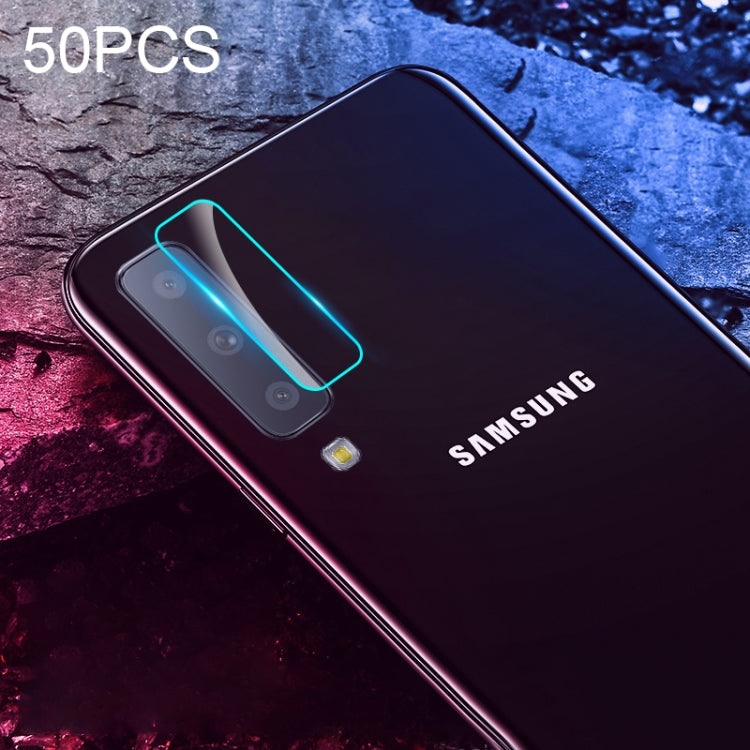 50 PCS Soft Fiber Back Camera Lens Film for Galaxy A7 2018