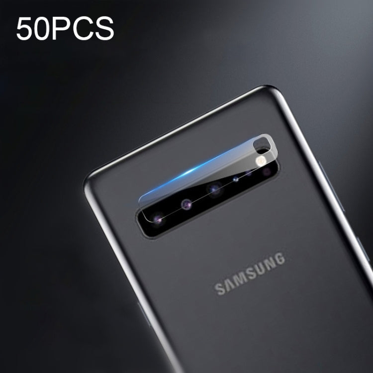 50 PCS Soft Fiber Back Camera Lens Film for Galaxy S10 / S10+