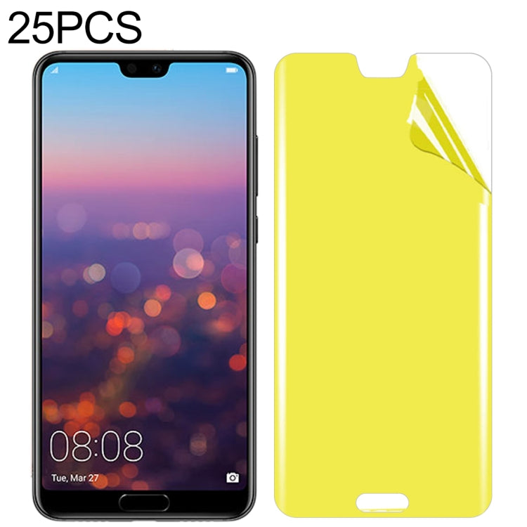 25 PCS For Huawei P20 Soft TPU Full Coverage Front Screen Protector