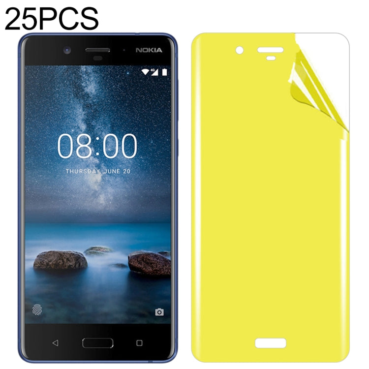 25 PCS For Nokia 8 Soft TPU Full Coverage Front Screen Protector
