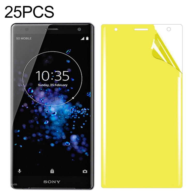 25 PCS For Sony Xperia XZ2 Soft TPU Full Coverage Front Screen Protector