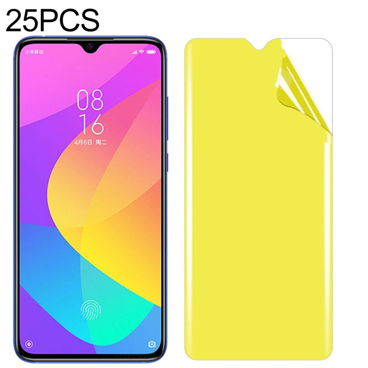 25 PCS For Xiaomi Mi CC9e / Mi Play Soft TPU Full Coverage Front Screen Protector