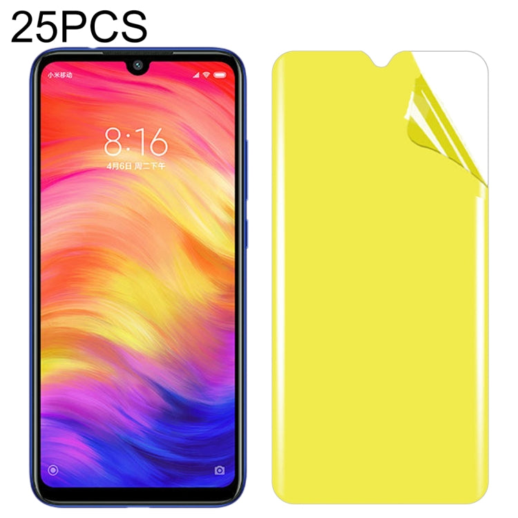 25 PCS For Xiaomi Redmi Note 7 / Redmi Note 7 Pro Soft TPU Full Coverage Front Screen Protector