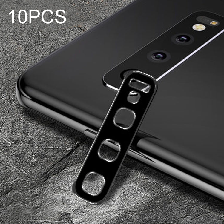 10 PCS Titanium Alloy Metal Camera Lens Protector Tempered Glass Film for Galaxy S10 / S10+