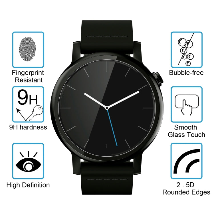 For Motorola Moto 360 (2nd Gen) 42mm 0.26mm 9H+ Surface Hardness Explosion-proof Tempered Glass Screen Film