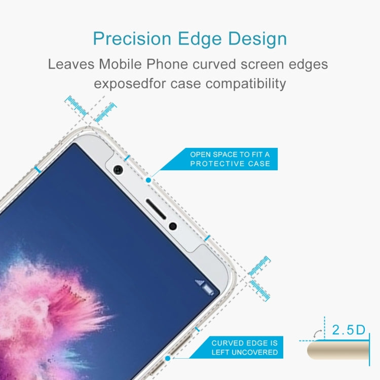 100 PCS for Huawei P smart / Enjoy 7S 0.26mm 9H Surface Hardness 2.5D Curved Tempered Glass Screen Protector Film