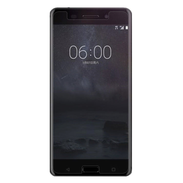 50 PCS for Nokia 6 0.26mm 9H Surface Hardness 2.5D Curved Tempered Glass Screen Protector Film