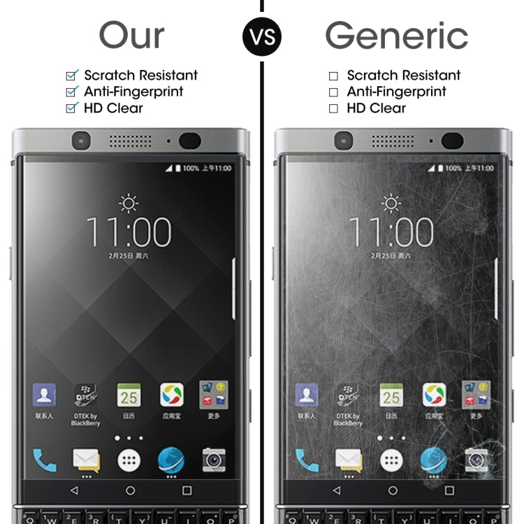 2 PCS for BlackBerry Keyone 0.26mm 9H Surface Hardness 2.5D Curved Edge Tempered Glass Screen Protector