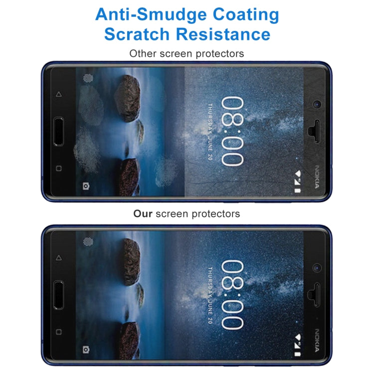 Nokia 8 0.26mm 9H Surface Hardness 2.5D Curved Edge Tempered Glass Screen Protector