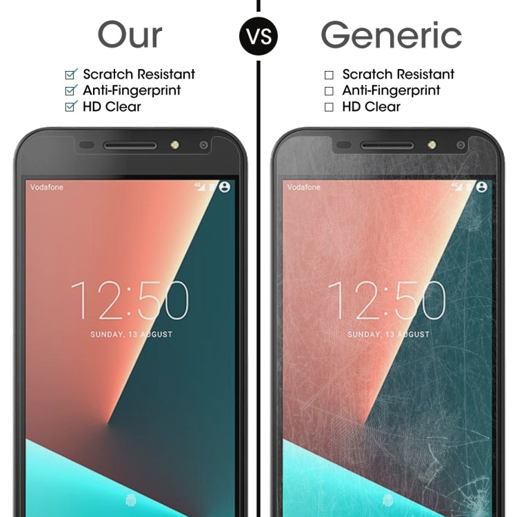 2 PCS for Vodafone Smart N8 0.26mm 9H Surface Hardness 2.5D Curved Edge Tempered Glass Screen Protector