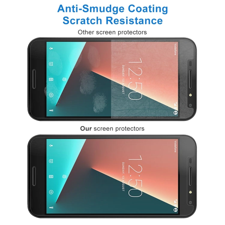 50 PCS for Vodafone Smart N8 0.26mm 9H Surface Hardness 2.5D Curved Edge Tempered Glass Screen Protector