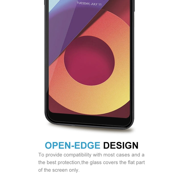 50 PCS for LG Q6+ 0.26mm 9H Surface Hardness 2.5D Curved Edge Tempered Glass Screen Protector