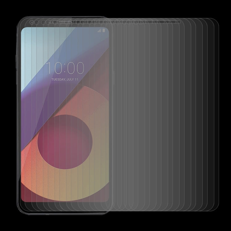 100 PCS for LG Q6+ 0.26mm 9H Surface Hardness 2.5D Curved Edge Tempered Glass Screen Protector
