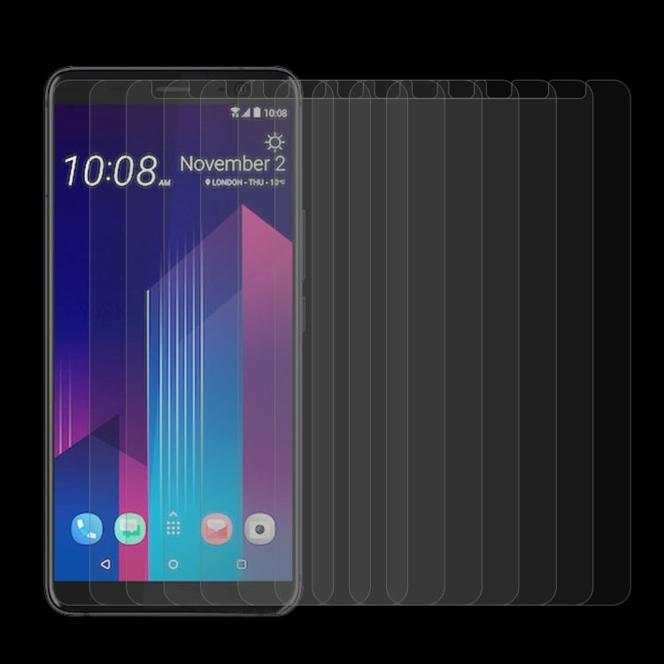 10 PCS for HTC U11+ 0.26mm 9H Surface Hardness 2.5D Curved Edge Tempered Glass Screen Protector