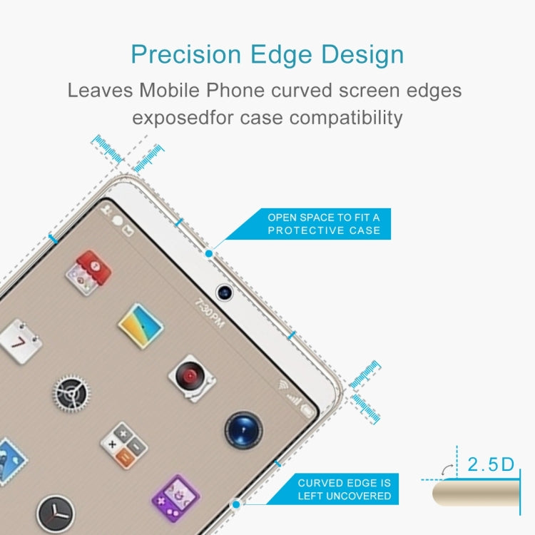 100 PCS for Smartisan Nut Pro 2 0.26mm 9H Surface Hardness 2.5D Curved Edge Tempered Glass Front Screen Protector