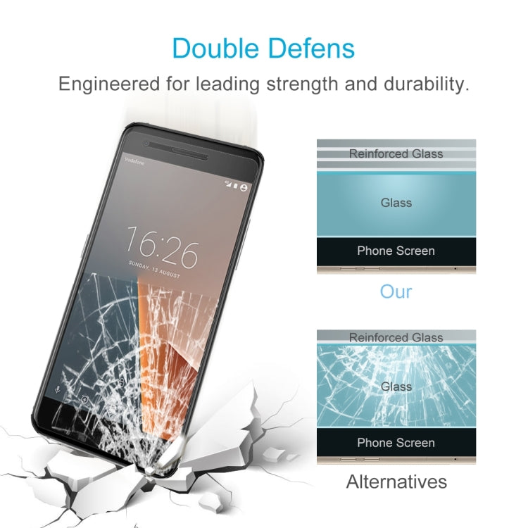2 PCS for Vodafone Smart V8 0.26mm 9H Surface Hardness 2.5D Curved Edge Tempered Glass Screen Protector