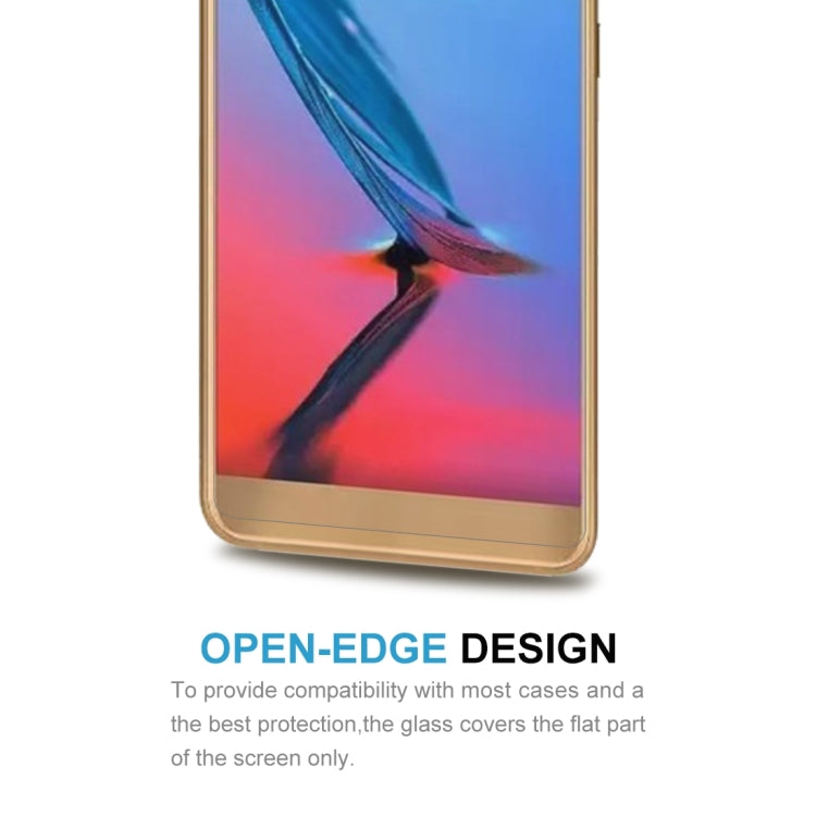 2 PCS For ZTE Blade V9 0.26mm 9H Surface Hardness 2.5D Curved Edge Tempered Glass Screen Protector