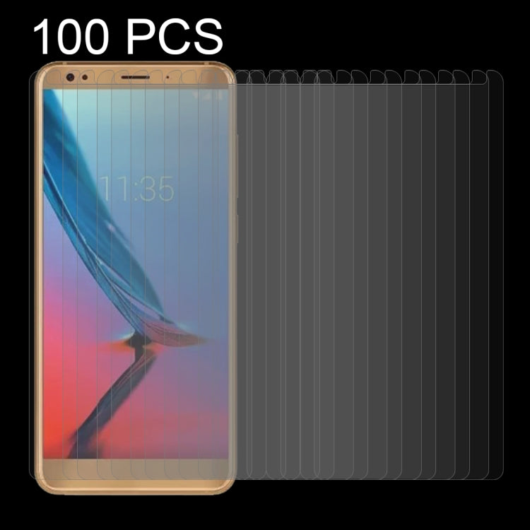 100 PCS For ZTE Blade V9 0.26mm 9H Surface Hardness 2.5D Curved Edge Tempered Glass Screen Protector