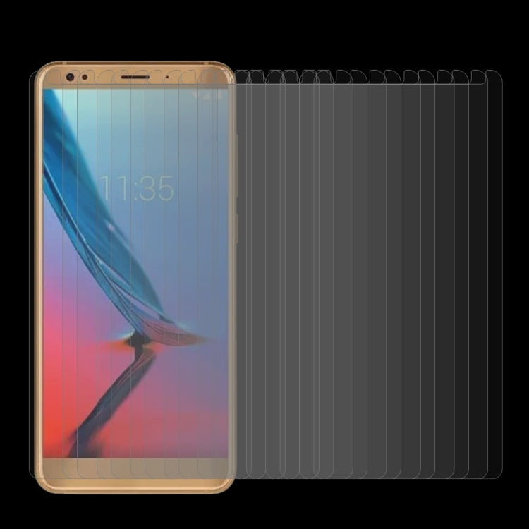 100 PCS For ZTE Blade V9 0.26mm 9H Surface Hardness 2.5D Curved Edge Tempered Glass Screen Protector