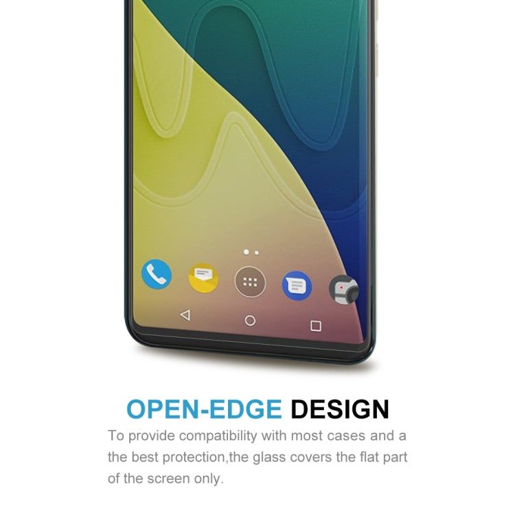 100 PCS for Wiko View XL 0.26mm 9H Surface Hardness 2.5D Curved Edge Tempered Glass Front Screen Protector