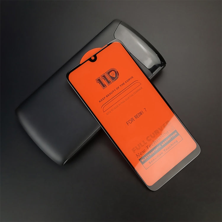 25 PCS MIETUBL 11D Full Screen Full Glue Anti-fingerprint Tempered Glass Film for Xiaomi Redmi 7 / Y3