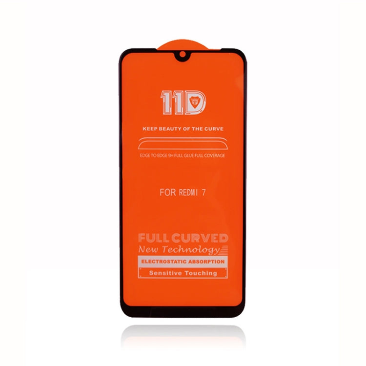 25 PCS MIETUBL 11D Full Screen Full Glue Anti-fingerprint Tempered Glass Film for Xiaomi Redmi 7 / Y3