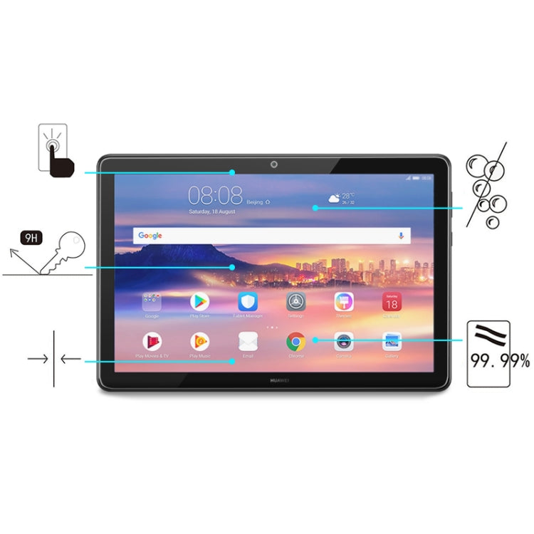 75 PCS 0.3mm 9H Full Screen Tempered Glass Film for Huawei MediaPad T5 10.1
